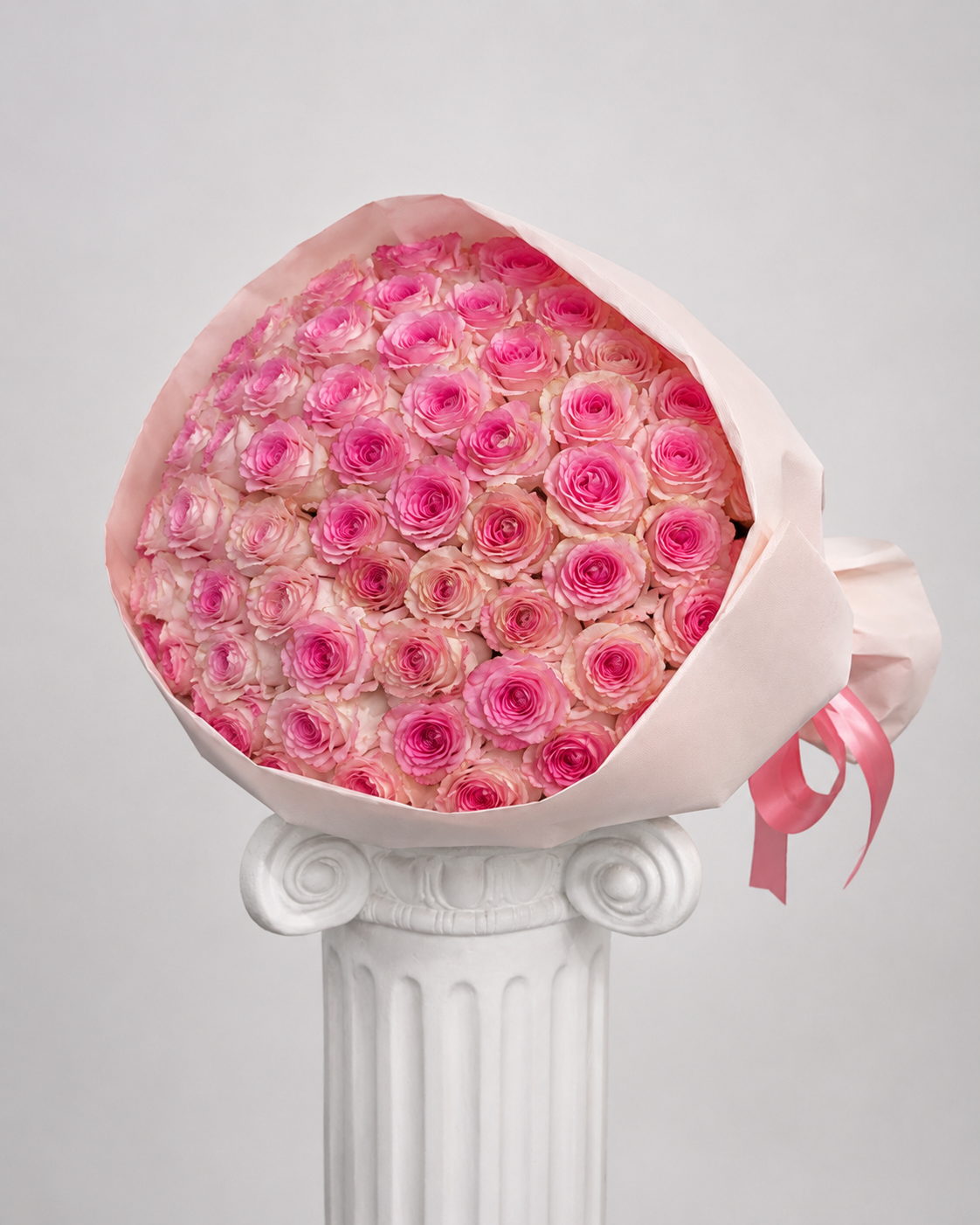50-Rose Grand Wrapped Bouquet