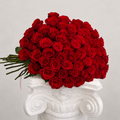 50-Rose Grand Ribbon Bouquet