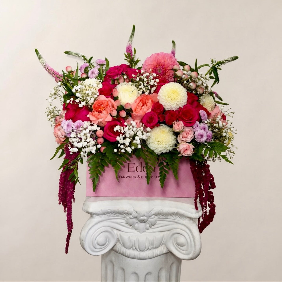 Signature Rectangle Rose Flower Box